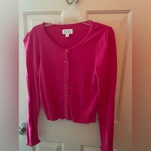 Small hot pink Elle Cardigan